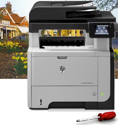 Printer repair Cranleigh, Alford, Bramley, Chiddingfold, Dunsfold, Ewhurst, Peaslake, Rurgwick, Shamley Green, emergency printer repairs, Local, On-site, Canon, Develop, Epson, HP, Konica Minolta, Kyocera, OKI, Olivetti, Ricoh, Samsung, Utax, Xerox  Printer, Multi Function, Photocopier, Copier, urgent, problems, service, servicing, repair, fix, mend, Perform printer maintenance, servicing, jamming, routine maintenance, Fault code diagnosis, repair, Printers installed, relocated, Networking, setup, issues resolved, Scan to email, scan to folder, setup, programmed, print quality, repaired, fixed, paper jams repaired,  Cranleigh Surrey emergency printer repairs