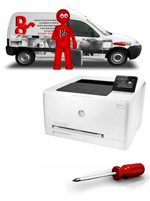 HP Color LaserJet Pro M252 Service, Repair, fix, mend, repairer, mobile, local, on-site, servicing near me Jamming, jammed, jam, paper feed tires, fuser units, print quality smears, blurred, creased, smudged,  Worthing, Littlehampton, Chichester, Midhurst, Petworth, Billingshurst, Horsham, Crawley, Horley, Gatwick, Guildford, Cranleigh, Woking, Brighton, Hove, Burgess Hill, Haywards Heath, East Grinstead, Lingfield, Edenbridge, Caterham, Godstone, Oxsted, Reigate, Redhill, Purley, Dorking, Leatherhead, Sutton, Epsom, Kingston,