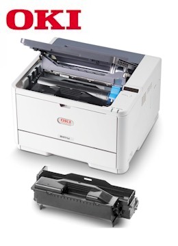 SUPPLIES - We supply sell CONSUMABLES - OKI ES4140DN, Black Toner 12,000 pages - 43979223, Black Drum 25,000 pages sales in West Sussex, East Sussex, Kent and Surrey.