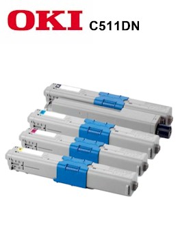 We supply consumables, toner, drums, fuser units and transfer belts for OKI C511DN colour A3 multi-function printer in West Sussex, East Sussex, Kent and Surrey Toner cartridges* (2,000 pages)	Cyan: 44469706 Magenta: 44469705 Yellow: 44469704 Toner cartridge* (3,500 pages) Black: 44469803 Toner cartridges* (5,000 pages)	Cyan: 444697024 Magenta: 44469723 Yellow: 44469722 Toner cartridge* (7,000 pages) Black: 44973508 Image drums** (30,000 pages mono, 20,000 colour) 44968301 Transfer Belt 60,000 pages) 44472202 Fuser Unit (60,000 pages) 44472603